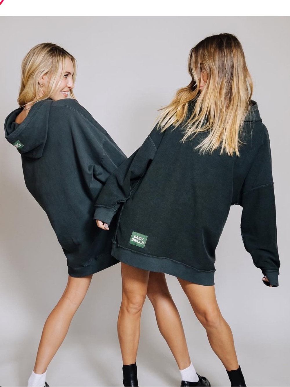 Daily Drills Oversized Reversible Hoodie